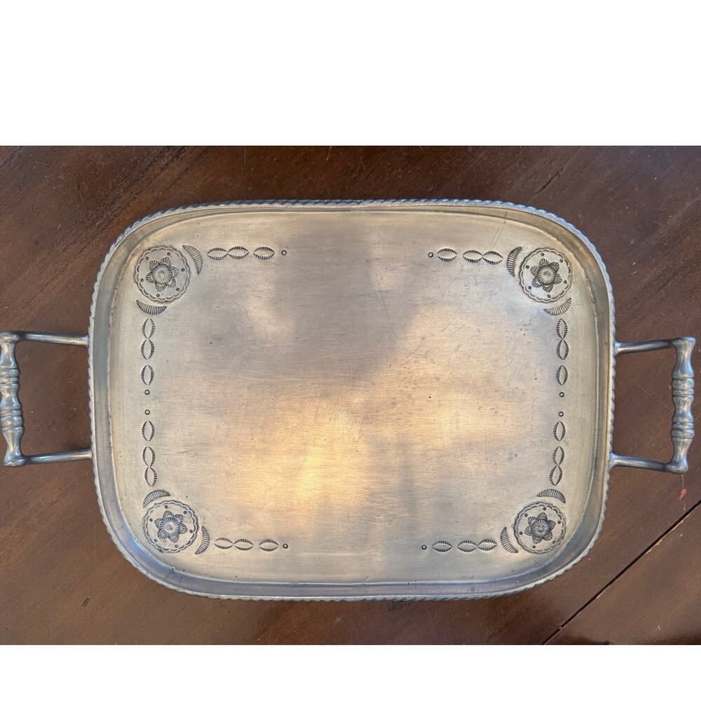 Vagabond House Pewter Western Frontier Bar Tray 10.5x14